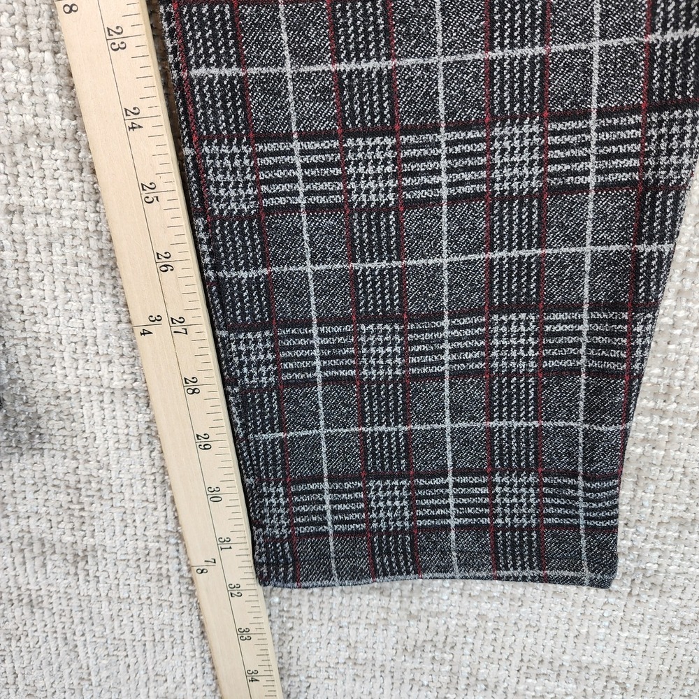KUT From The Kloth FAB AB Pants Womens 14 Black Red Plaid‎ Hi Rise Skinny NWT - Picture 5 of 12